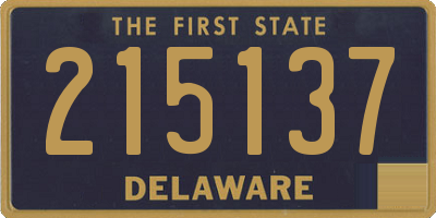DE license plate 215137