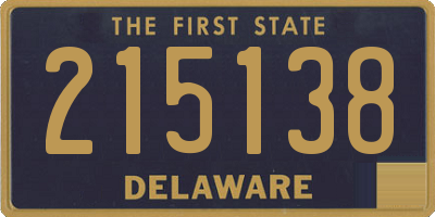 DE license plate 215138