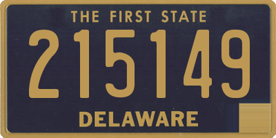 DE license plate 215149