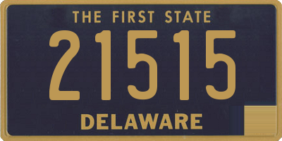 DE license plate 21515