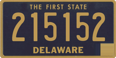 DE license plate 215152