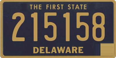 DE license plate 215158