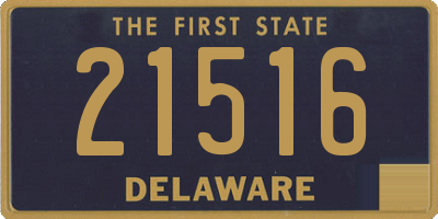 DE license plate 21516