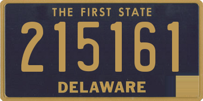 DE license plate 215161