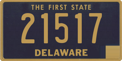 DE license plate 21517