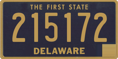 DE license plate 215172
