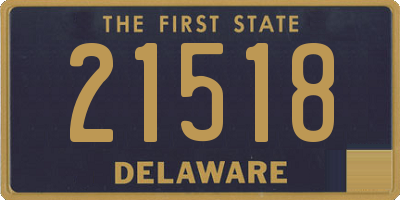 DE license plate 21518