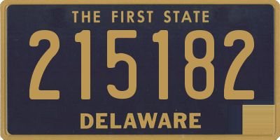 DE license plate 215182