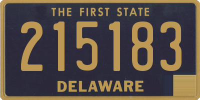 DE license plate 215183