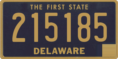 DE license plate 215185
