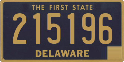 DE license plate 215196