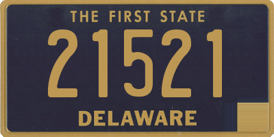 DE license plate 21521