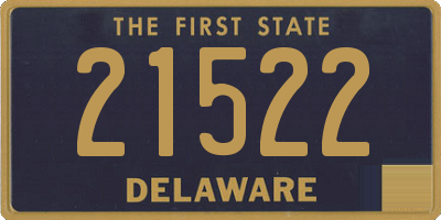 DE license plate 21522