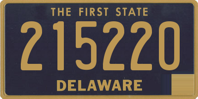 DE license plate 215220
