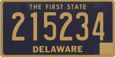 DE license plate 215234