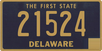 DE license plate 21524