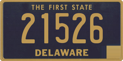 DE license plate 21526