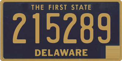 DE license plate 215289
