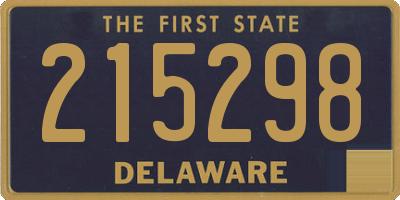 DE license plate 215298