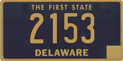 DE license plate 2153
