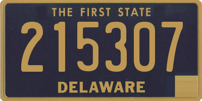 DE license plate 215307
