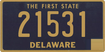 DE license plate 21531