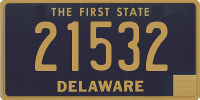 DE license plate 21532