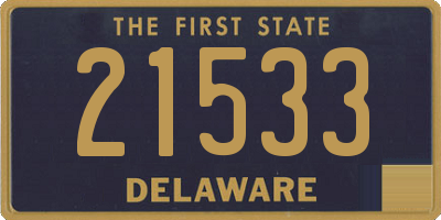 DE license plate 21533