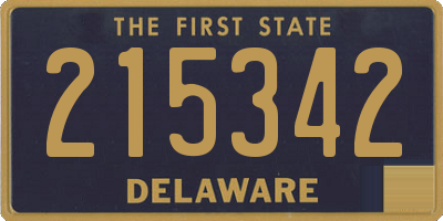 DE license plate 215342