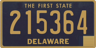 DE license plate 215364