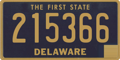 DE license plate 215366