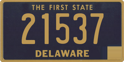 DE license plate 21537