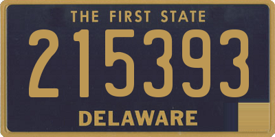 DE license plate 215393