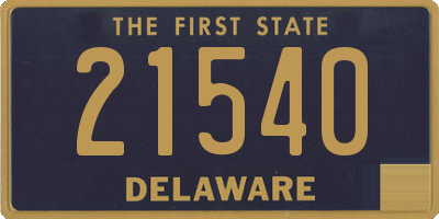 DE license plate 21540