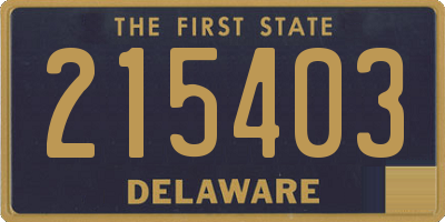 DE license plate 215403