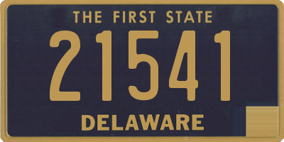 DE license plate 21541