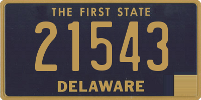 DE license plate 21543