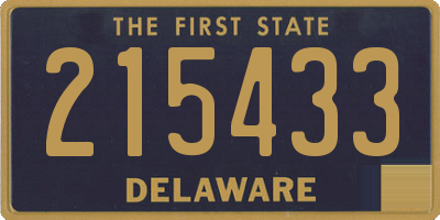 DE license plate 215433