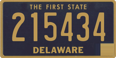 DE license plate 215434