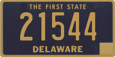 DE license plate 21544