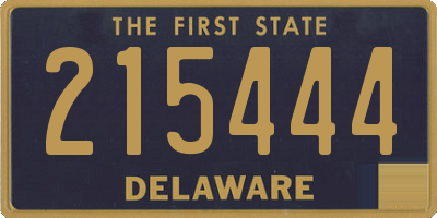 DE license plate 215444