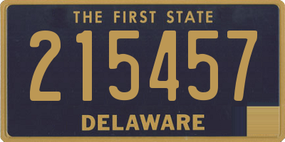 DE license plate 215457