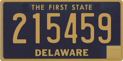 DE license plate 215459