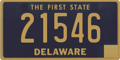 DE license plate 21546