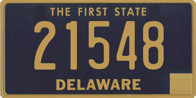 DE license plate 21548