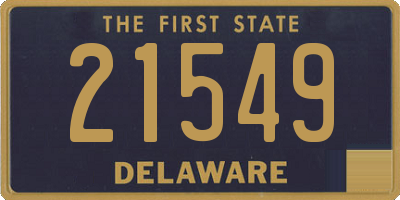 DE license plate 21549