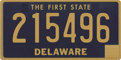 DE license plate 215496