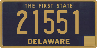 DE license plate 21551