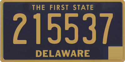 DE license plate 215537