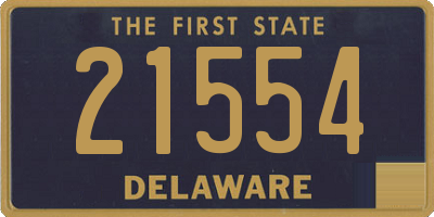 DE license plate 21554